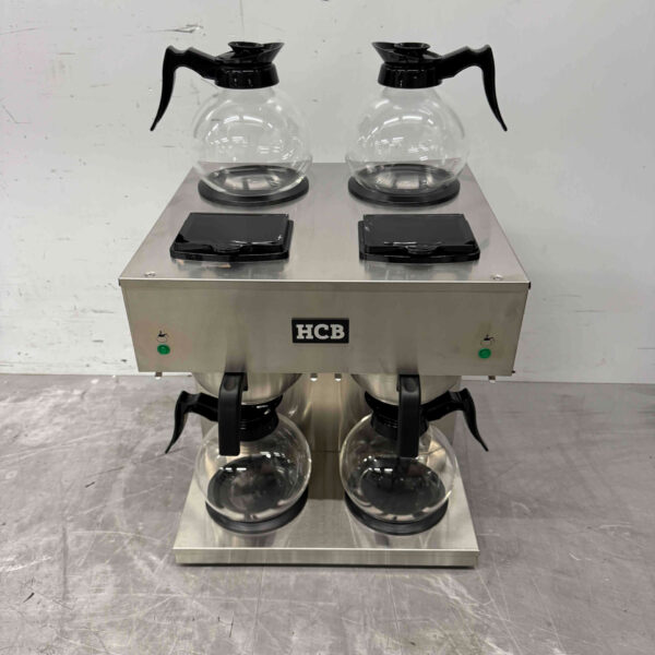 Edelstahl HCB Doppel-Kaffeemaschine Kaffeemaschine 2 x 1,8 Liter 230V Horeca