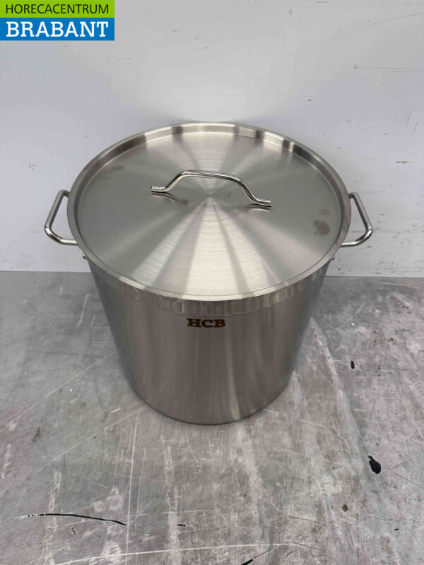HCB Edelstahl Suppentopf Kochtopf Induktion 41 x 42 cm 50 Liter Horeca – Bild 2