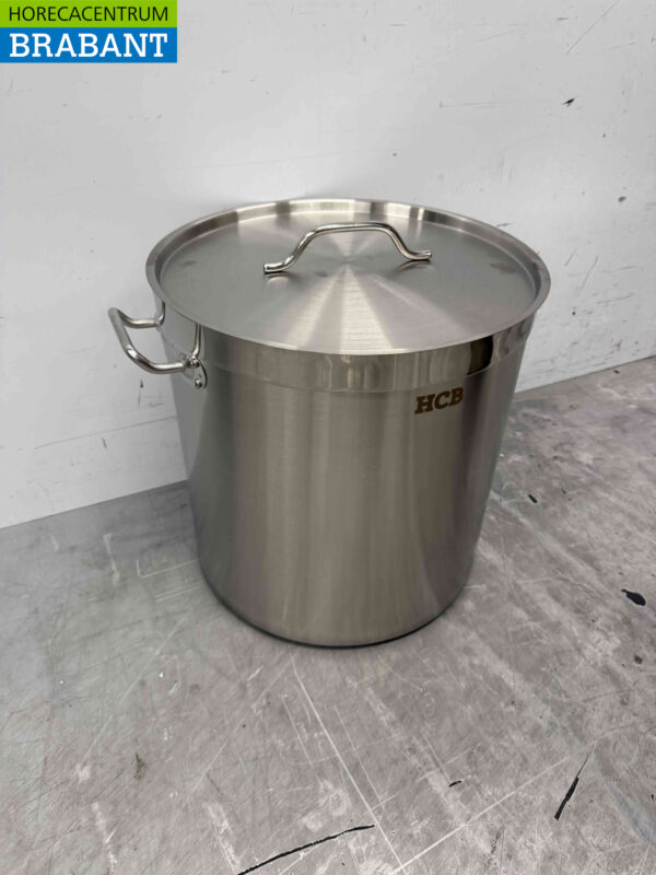 HCB Edelstahl Suppentopf Kochtopf Induktion 41 x 42 cm 50 Liter Horeca – Bild 3
