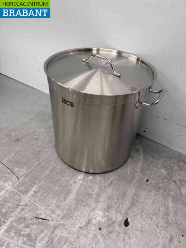 HCB Edelstahl Suppentopf Kochtopf Induktion 41 x 42 cm 50 Liter Horeca – Bild 4