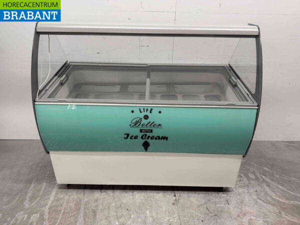Mobile Combisteel Curacao Scoop Eiscremevitrine 10 Fächer 230V Catering