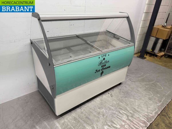 Mobile Combisteel Curacao Scoop Eiscremevitrine 10 Fächer 230V Catering – Bild 2
