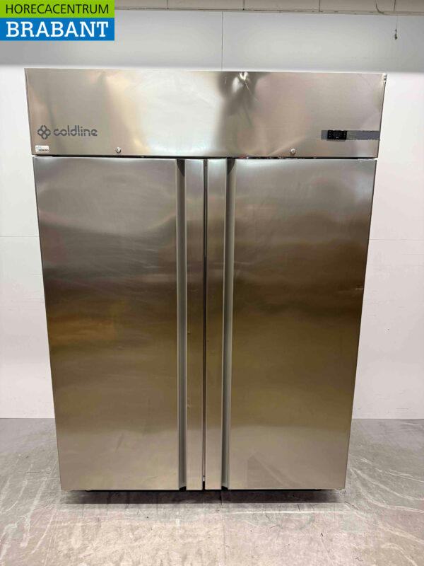 Edelstahl Coldline Doppeltür-Gefrierschrank 1400 Liter 230V Horeca