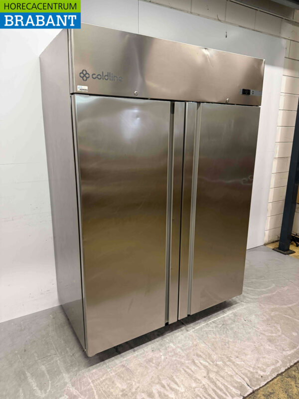 Edelstahl Coldline Doppeltür-Gefrierschrank 1400 Liter 230V Horeca – Bild 3