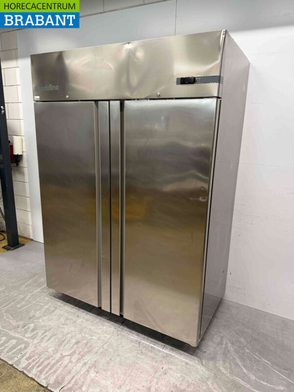 Edelstahl Coldline Doppeltür-Gefrierschrank 1400 Liter 230V Horeca – Bild 2