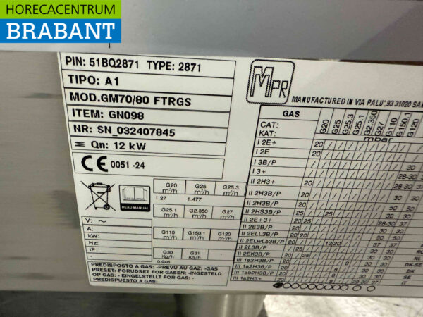 Edelstahl Gastro M Backblech 80 cm Gas Horeca – Bild 5