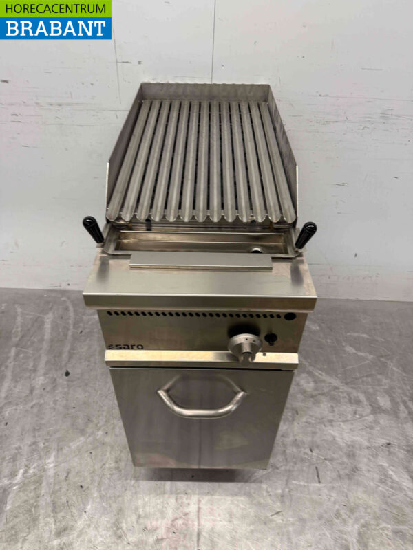 Saro / Casta Lavagrill Grill aus Edelstahl 40 cm GAS Horeca – Bild 2