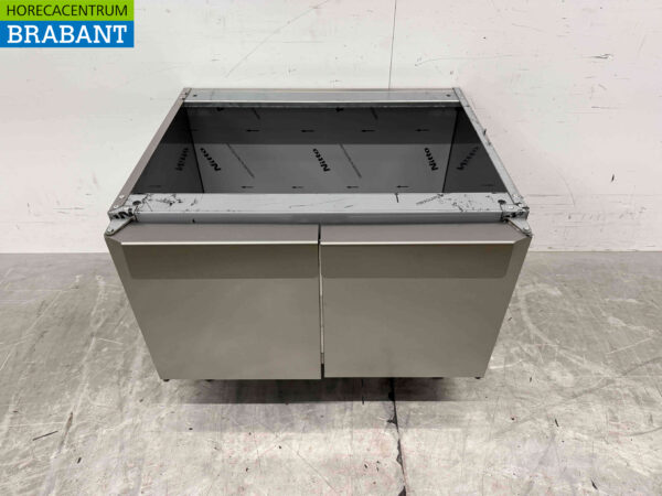 Sockel aus Edelstahl mit 2 Flügeltüren 650 Serie 70 cm Horeca – Bild 2