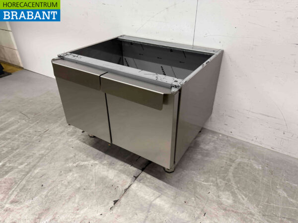Sockel aus Edelstahl mit 2 Flügeltüren 650 Serie 70 cm Horeca – Bild 4