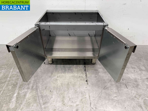 Sockel aus Edelstahl mit 2 Flügeltüren 650 Serie 70 cm Horeca – Bild 5