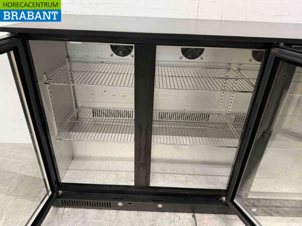 Backbar Bar Cooler Glasschiebetüren 318 Liter 133,5 cm 230V Horeca – Bild 4