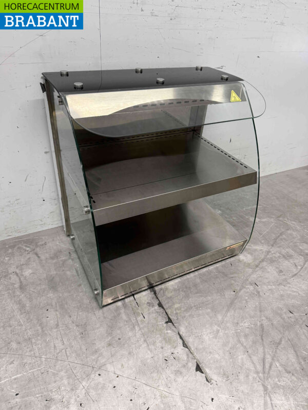 Edelstahl Warmhaltevitrine 4 x 1/2 GN 230V Horeca – Bild 3