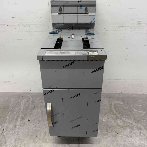 Edelstahl Friteuse Fritteuse 21 Liter GAS Catering