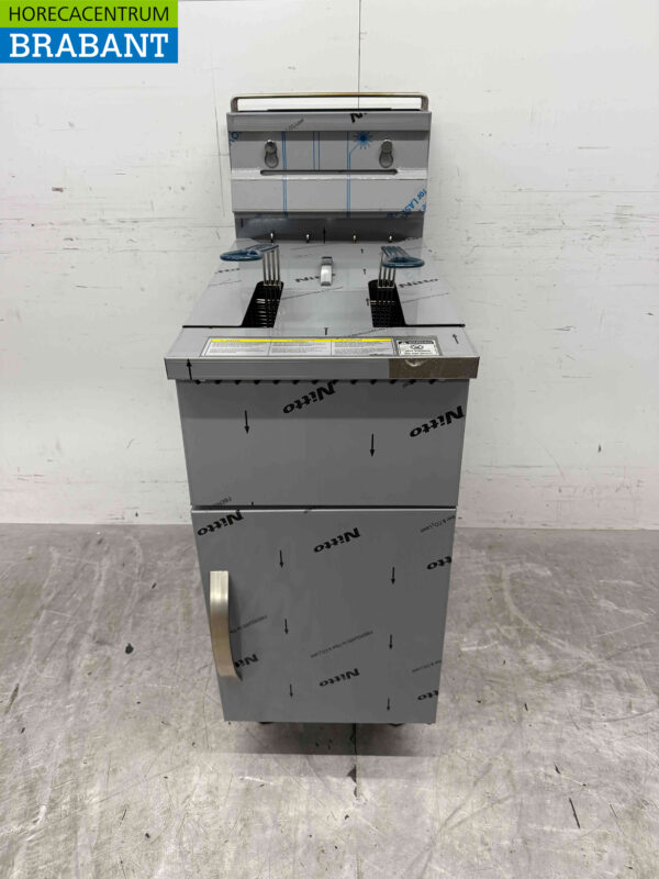 Edelstahl Friteuse Fritteuse 21 Liter GAS Catering