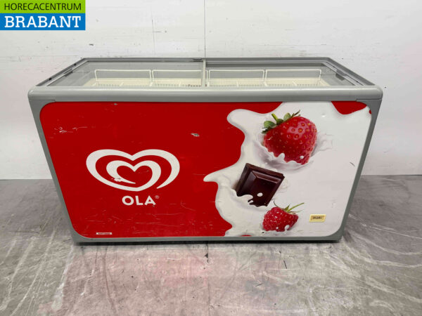 AHT Freezer Ladengefrierschrank mit Glasschiebedeckel 364 Liter 230V Horeca