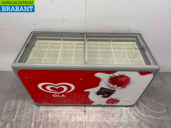 AHT Freezer Ladengefrierschrank mit Glasschiebedeckel 364 Liter 230V Horeca – Bild 2