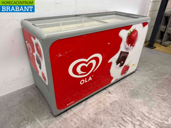 AHT Freezer Ladengefrierschrank mit Glasschiebedeckel 364 Liter 230V Horeca – Bild 3