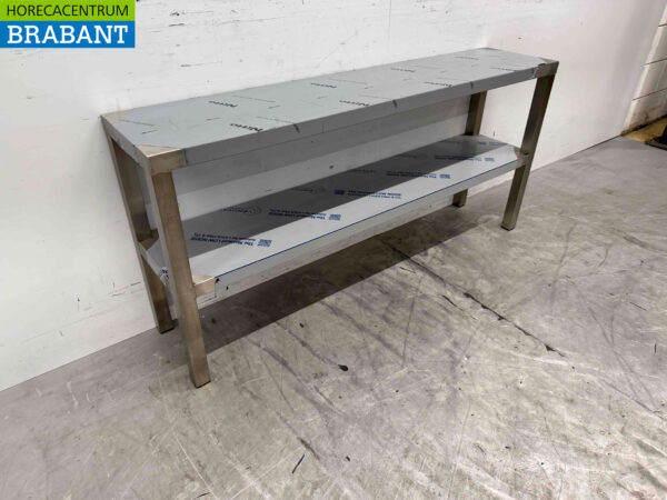 Combisteel Edelstahl Doppel-Etagere Brücke 140 x 30 x 66 cm Catering – Bild 2