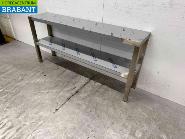Combisteel Edelstahl Doppel-Etagere Brücke 140 x 30 x 66 cm Catering – Bild 3