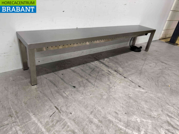 Edelstahl-Wärmebrücke Beheizte Etagere 180 cm Horeca – Bild 3