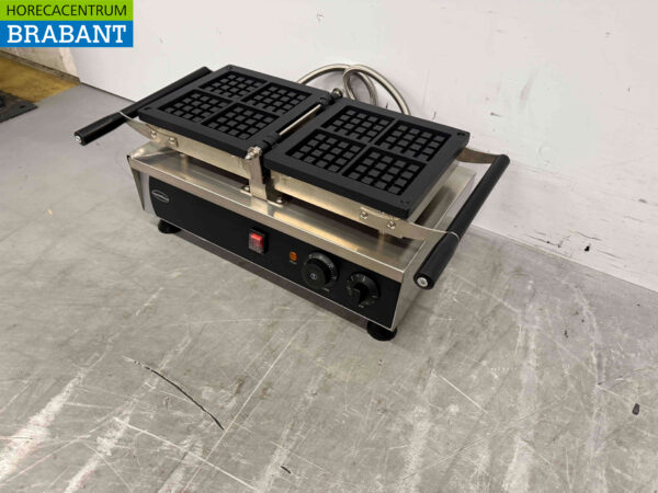 Combisteel Edelstahl Kippwaffeleisen mit Zeitschaltuhr 230V Horeca – Bild 3