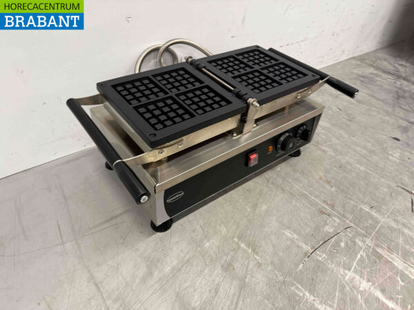Combisteel Edelstahl Kippwaffeleisen mit Zeitschaltuhr 230V Horeca – Bild 4