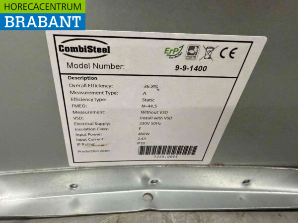 Combisteel Abzugsmotor Slaghouse 3000 m3 230V Horeca – Bild 4