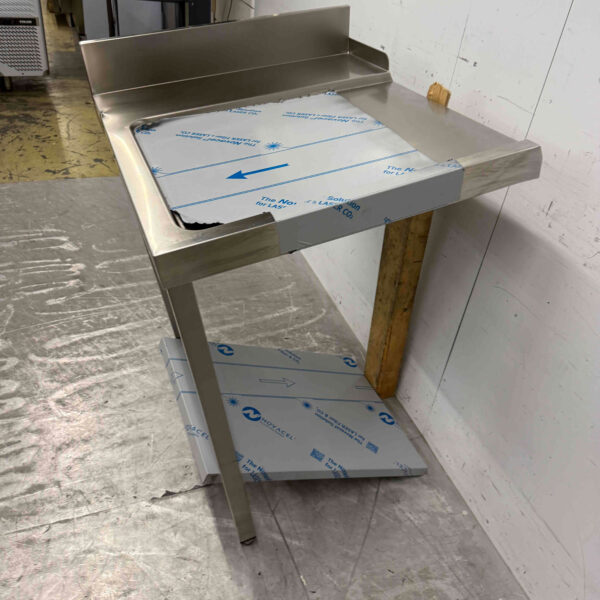 Edelstahl Abtropftisch für Durchschubspülmaschine 70 cm Catering