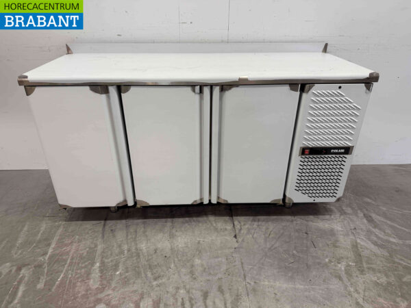 Edelstahl Polar Gekühlte Werkbank 3 Türen 163 cm 230V Horeca