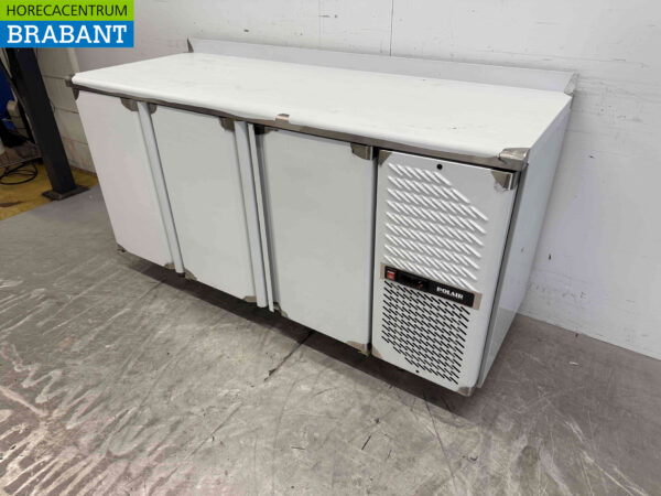 Edelstahl Polar Gekühlte Werkbank 3 Türen 163 cm 230V Horeca – Bild 2