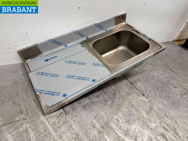 Edelstahl-Spülbecken 120 x 70 cm Horeca – Bild 4