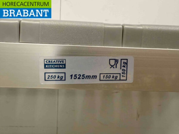 Kreatives Küchenregal zur Aufbewahrung 152,5 x 45,5 x 170 cm Catering – Bild 4