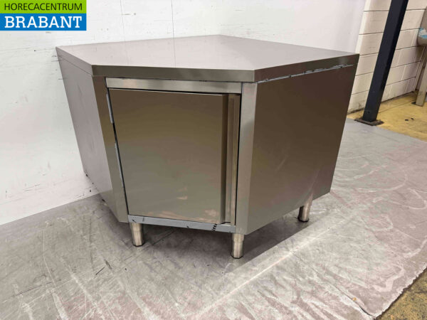 Combisteel Edelstahl Arbeitsschrank Eckschrank klappbar 100 x 100 cm Catering
