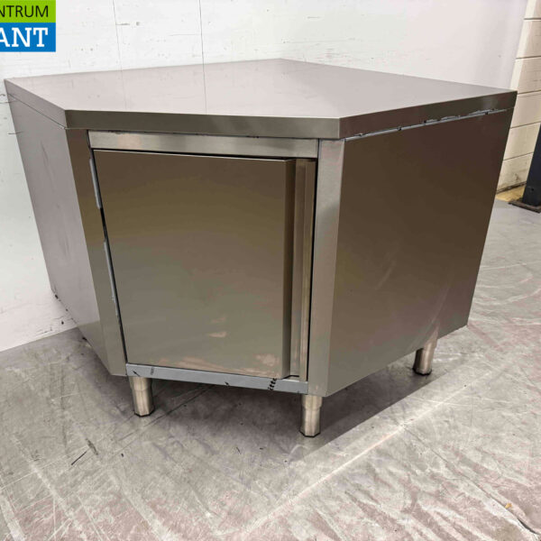 Combisteel Edelstahl Arbeitsschrank Eckschrank klappbar 100 x 100 cm Catering (kopie)