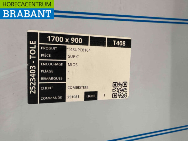 Arbeitsplatte aus Edelstahl 160 x 80 cm Horeca – Bild 3