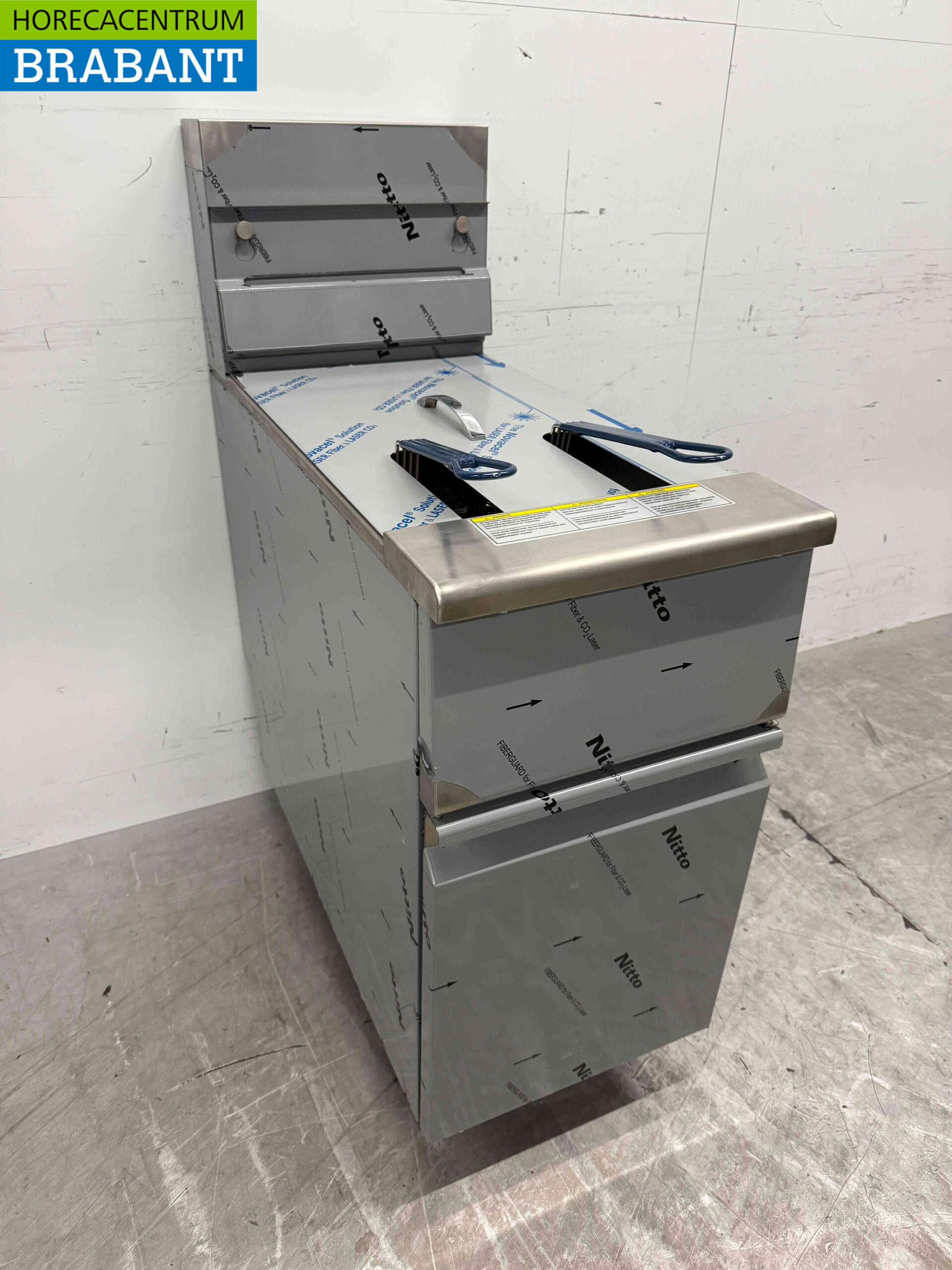 Edelstahl Friteuse Fritteuse 21 Liter GAS Catering – Bild 2