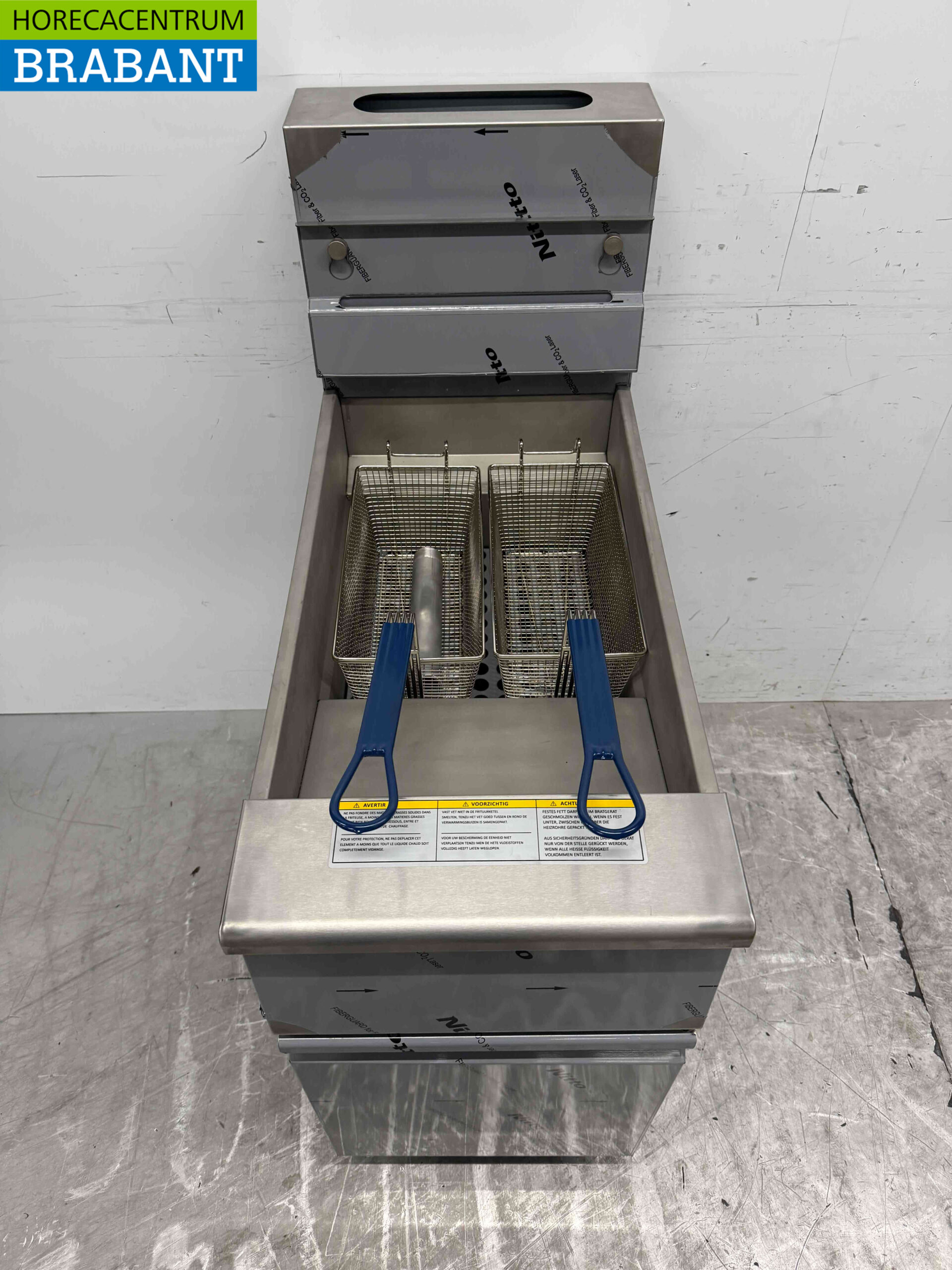 Edelstahl Friteuse Fritteuse 21 Liter GAS Catering – Bild 4