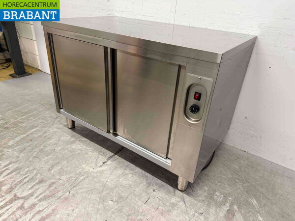 Edelstahl Combisteel Regalwärmeschrank Durchgang 2 x 2 Schiebetüren 120 cm Horeca – Bild 2