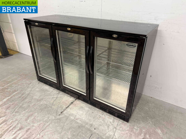Combisteel Backbar Bar Cooler 3 Glasschiebetüren 320 Liter 135 cm 230V Horeca – Bild 2