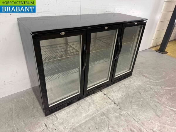 Combisteel Backbar Bar Cooler 3 Glasschiebetüren 320 Liter 135 cm 230V Horeca – Bild 3