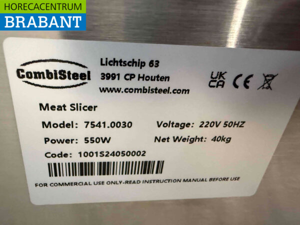 Combisteel Edelstahl Elektrischer Fleischwolf Fleischwolf Fleischschneider 230V Metzgerei Horeca – Bild 6