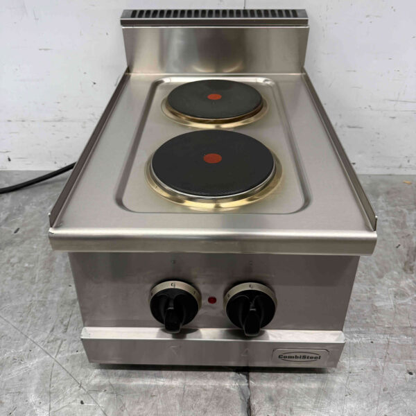 Combisteel 2-Flammen-Elektroherd aus Edelstahl 400V Horeca