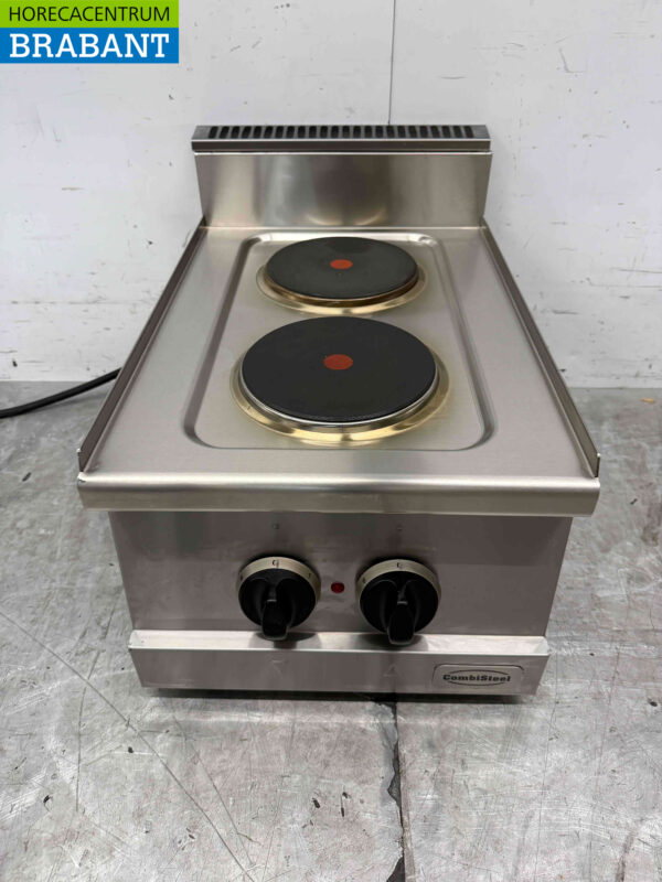 Combisteel 2-Flammen-Elektroherd aus Edelstahl 400V Horeca