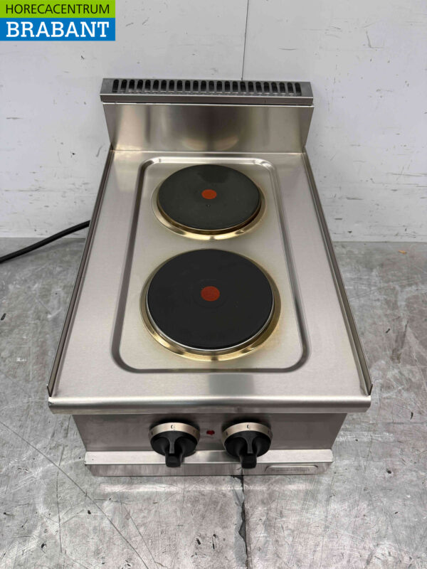 Combisteel 2-Flammen-Elektroherd aus Edelstahl 400V Horeca – Bild 2