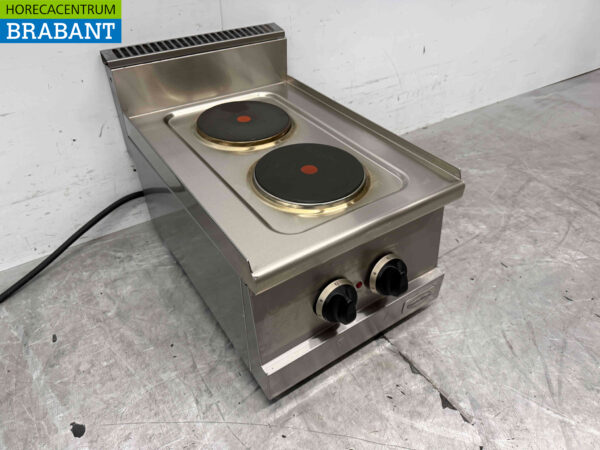 Combisteel 2-Flammen-Elektroherd aus Edelstahl 400V Horeca – Bild 3
