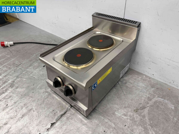 Combisteel 2-Flammen-Elektroherd aus Edelstahl 400V Horeca – Bild 4