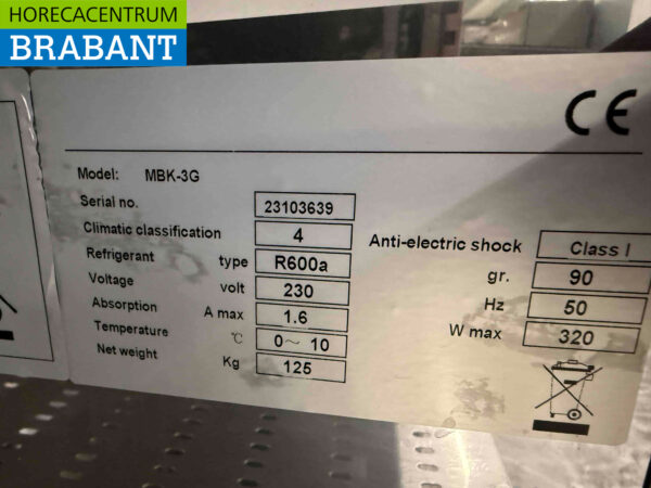 Maxxfrost Bar-Kühlschrank 3 Glastüren 200,2 cm 230V Horeca – Bild 5