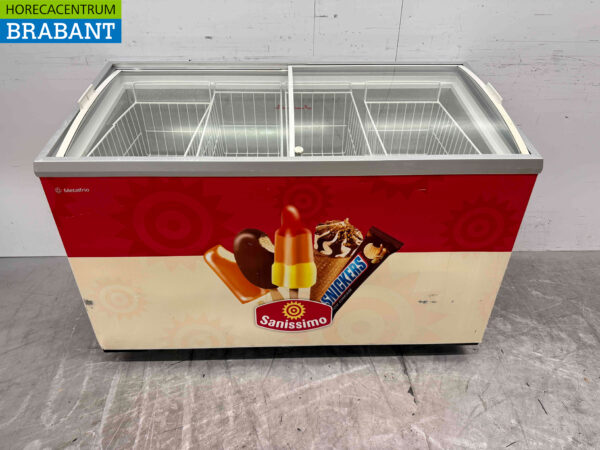 Metalfrio Gefrierschrank Gefrierschrank mit Glasschiebedeckel 391 Liter 230V Horeca