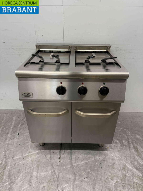 Combisteel Doppelfritteuse aus Edelstahl 2 x 18 Liter 400V Horeca