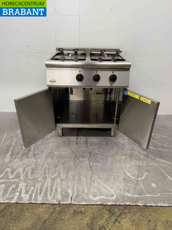 Combisteel Doppelfritteuse aus Edelstahl 2 x 18 Liter 400V Horeca – Bild 5
